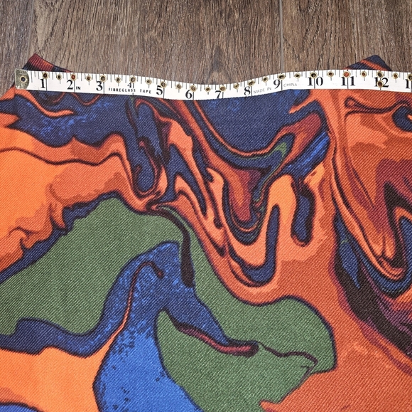 Kate Spade Let Loose! Abstract Print A-Line Mini Skirt 100% Cotton,Sz S - Picture 9 of 11